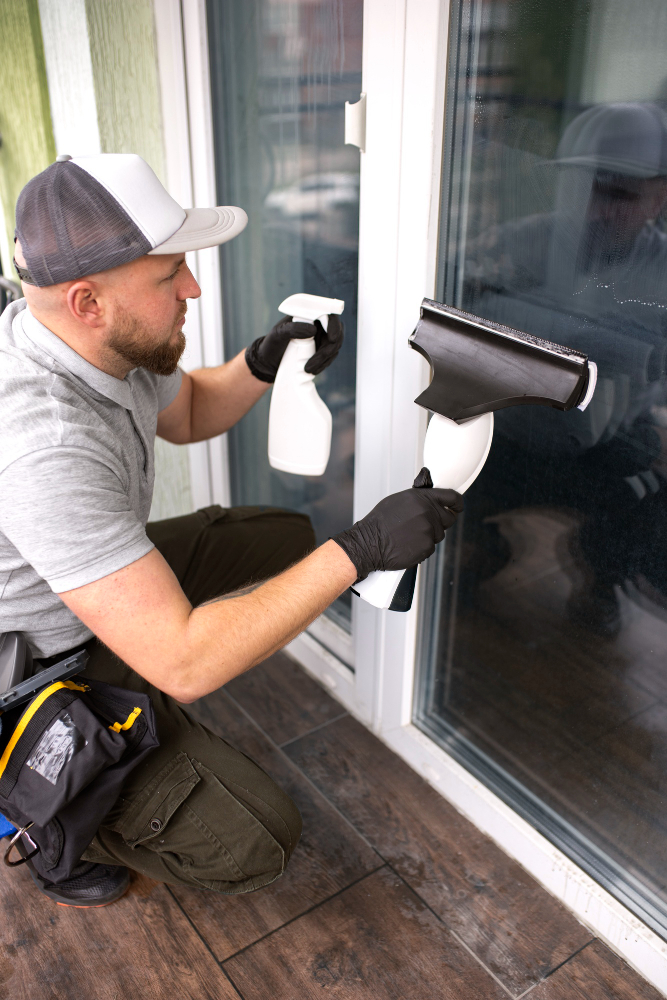 Exterior window cleaning