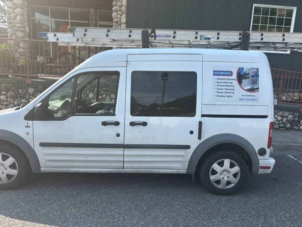 Rusty's Window Cleaning service truck in Lake Stevens, Washington